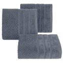 Ręcznik Adore 30x50 stalowy o strukturze krateczki 500 g/m2 Eurofirany Ręcznik Adore 30x50 stalowy o strukturze krateczki 500 g/m2 Eurofirany