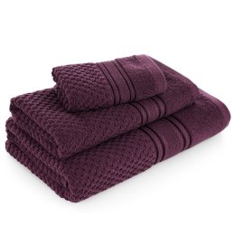 Ręcznik Davos 9 30x50 fioletowy ciemny frotte 500 g/m2 Eurofirany
