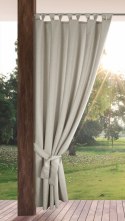 Zasłona gotowa 155x220 Garden beżowa do ogrodu wodoodporna mocowana na szelki/rzep Eurofirany