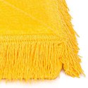 Koc bawełniany akrylowy 150x200 0293/40 żółty cytrynowy narzuta pled