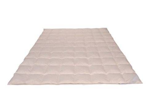 Kołdra z puchu 70% 155x200 Standardowa Letnia 400g kremowa Piórex