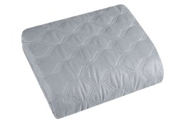 Narzuta na łóżko 170x210 Pola Srebrna 3789 pikowana orientalny wzór srebrne nitki