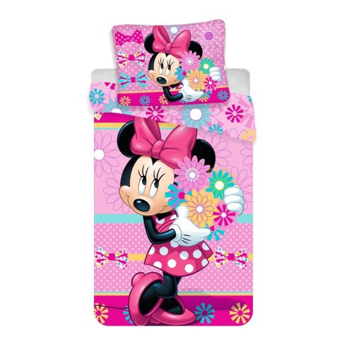 Pościel bawełniana 140x200 Myszka Mini 0952 Minnie Mouse różowa poszewka 70x90 Pościel bawełniana 140x200 Myszka Mini 0952 Minnie Mouse różowa poszewka 70x90