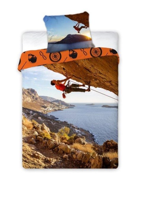 Pościel bawełniana 160x200 Sportivo 006 wspinaczka górska Mountain climbing z jedną poszewką 70x80 Pościel bawełniana 160x200 Sportivo 006 wspinaczka górska Mountain climbing z jedną poszewką 70x80