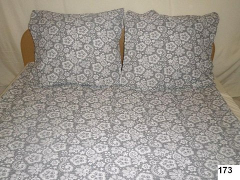 Poszewka z kory 50x60 173 szara białe kwiatki Poszewka z kory 50x60 173 szara białe kwiatki